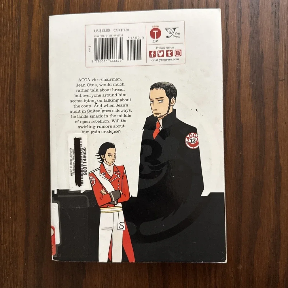 ACCA 13-Territory Inspection Department Manga Volumes 1-4 English PB Ex-Library